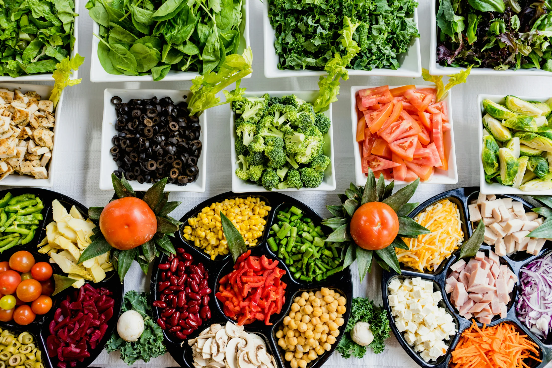 Fresh vegetables arranged for gentle recovery meals
